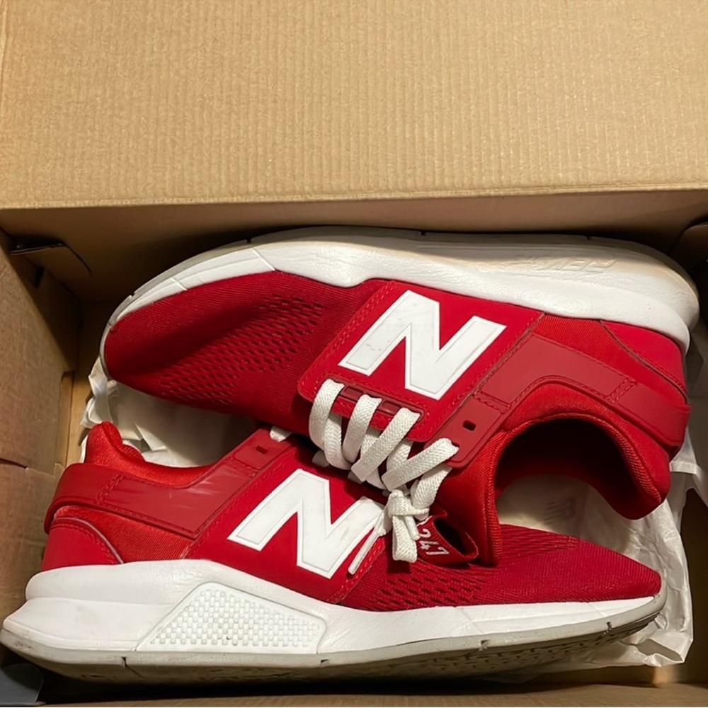 New Balance 247 V2 Red and White Sneakers
